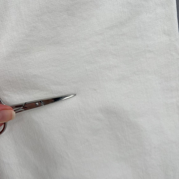 J. CREW Jeans Womens 28 White Rayner Wide Leg Cropped Denim Stretch - Picture 13 of 14